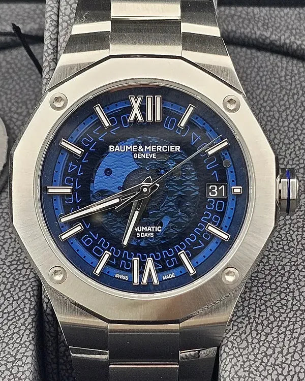 2024 Baume & Mercier Riviera 42MM Blue Dial Steel Bracelet (M0A10616)