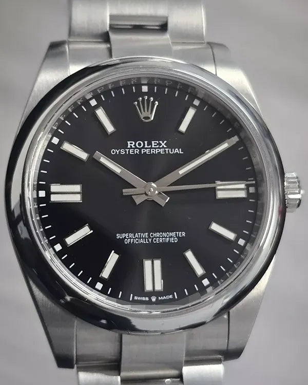 2024 Rolex Oyster Perpetual 41MM Black Dial Oyster Bracelet (124300)