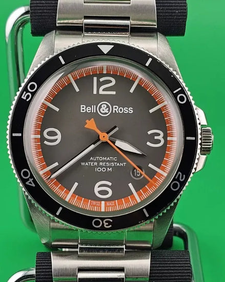 2021 Bell & Ross BR V2 "Garde-Côtes" 41MM Grey Dial Steel Bracelet (BRV292-ORA-ST/SST)