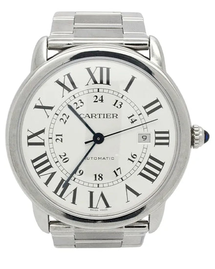 2010 Cartier Ronde De Cartier 42MM White Dial Steel Bracelet (3802)