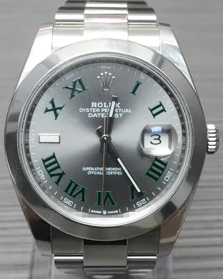 2023 Rolex Datejust "Wimbledon" 41MM Slate Dial Oyster Bracelet (126300)