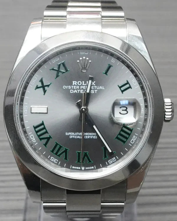 2023 Rolex Datejust "Wimbledon" 41MM Slate Dial Oyster Bracelet (126300)