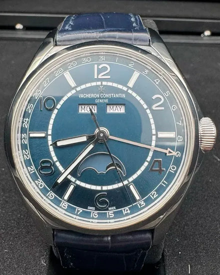 2019 Vacheron Constantin Fiftysix 40MM Blue Dial Leather Strap (4000E/000A-B548)