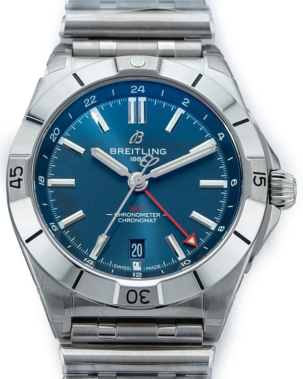 2024 Breitling Chronomat GMT 40MM Blue Dial Steel Bracelet (A32398101C1A1)