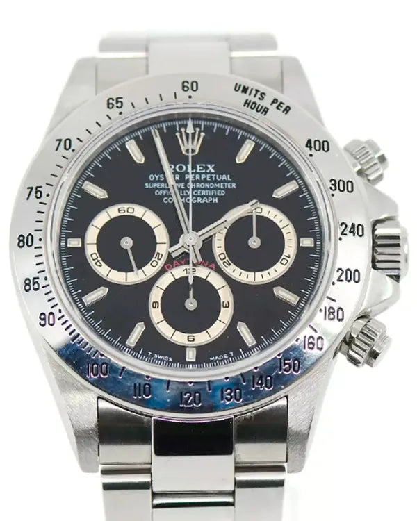 Rolex Cosmograph Daytona 40MM Black Dial Oyster Bracelet (16520)
