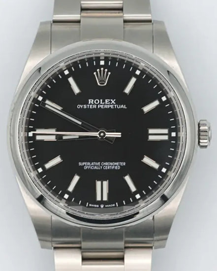 2021 Rolex Oyster Perpetual 41MM Black Dial Oyster Bracelet (124300)