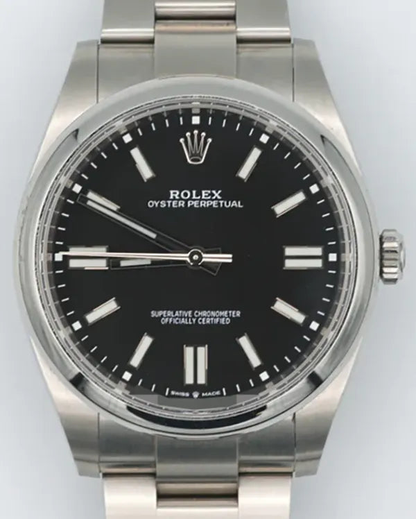 2021 Rolex Oyster Perpetual 41MM Black Dial Oyster Bracelet (124300)