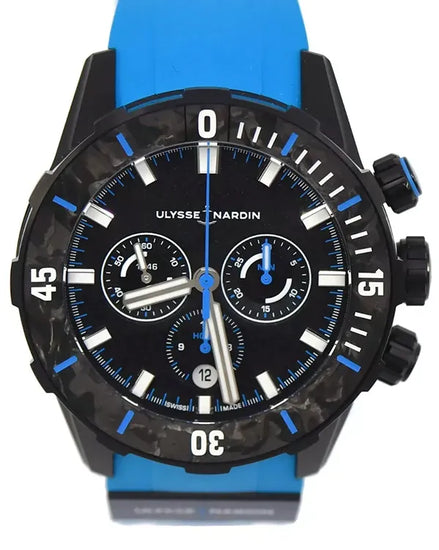 2024 Ulysse Nardin Diver Ocean Race Chronograph L.E. 44MM Black Dial Rubber Strap (1503-170)