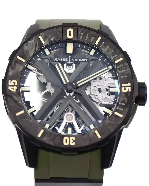 2024 Ulysse Nardin Diver X Skeleton OPS 44MM Skeleton Dial Rubber Strap (3723-170-2C)