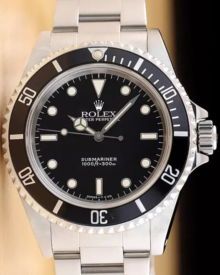Rolex Submariner No Date 40MM Black Dial Oyster Bracelet (14060)