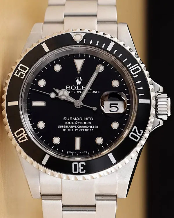 Rolex Submariner Date 40MM Black Dial Oyster Bracelet (16610T)