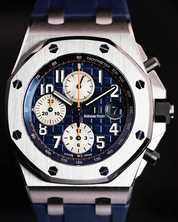 Audemars Piguet Royal Oak Offshore Chronograph 42MM Blue Dial Rubber Strap (26470ST.OO.A027CA.01)