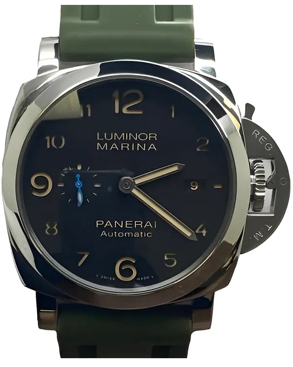 Panerai Luminor 44MM Black Dial Aftermarket Rubber Strap (PAM01359)
