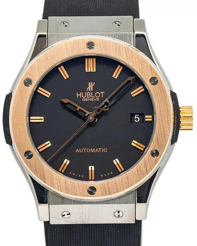 Hublot Classic Fusion 45MM Black Dial Rubber Strap (521.CO.1181.LR)