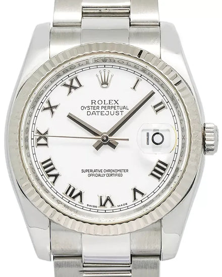 Rolex Datejust 36MM White Dial Oyster Bracelet (116234)