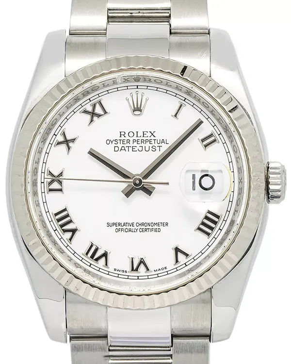 Rolex Datejust 36MM White Dial Oyster Bracelet (116234)