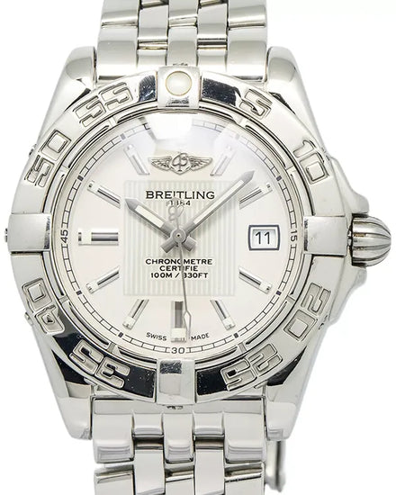 Breitling Cockpit 32MM White Dial Steel Bracelet (A71356)