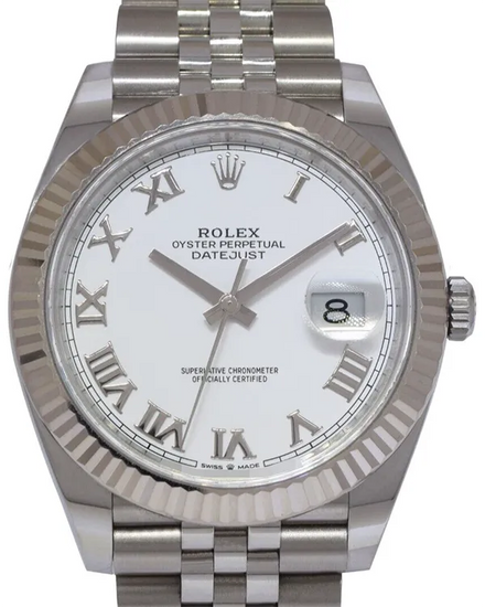 2020 Rolex Datejust 41MM White Dial Jubilee Bracelet (126334)