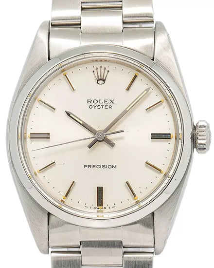 1976 (4.08 Mil. Serial) Rolex Oyster Precision 34MM Silver Dial Oyster Bracelet (6426)