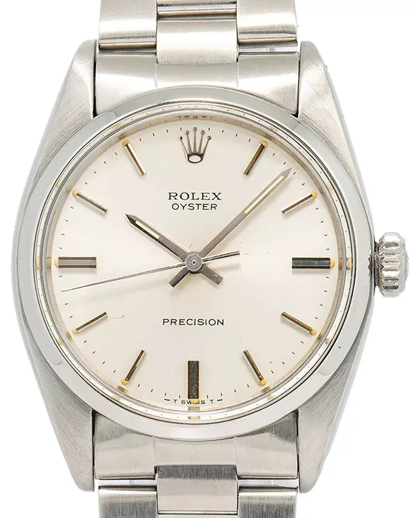 1976 (4.08 Mil. Serial) Rolex Oyster Precision 34MM Silver Dial Oyster Bracelet (6426)