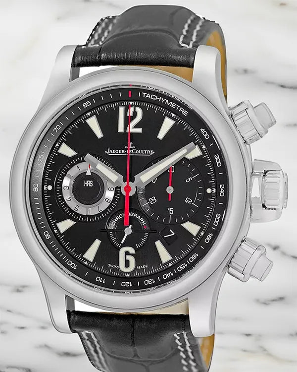2012 Jaeger-LeCoultre Master Compressor 41.5MM Black Dial Leather Strap (Q1758421)