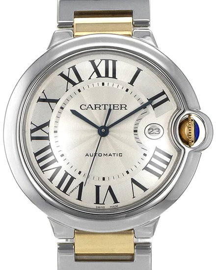 2018 Cartier Ballon Bleu 42MM Silver Dial Two-Tone Bracelet (W69009Z3)