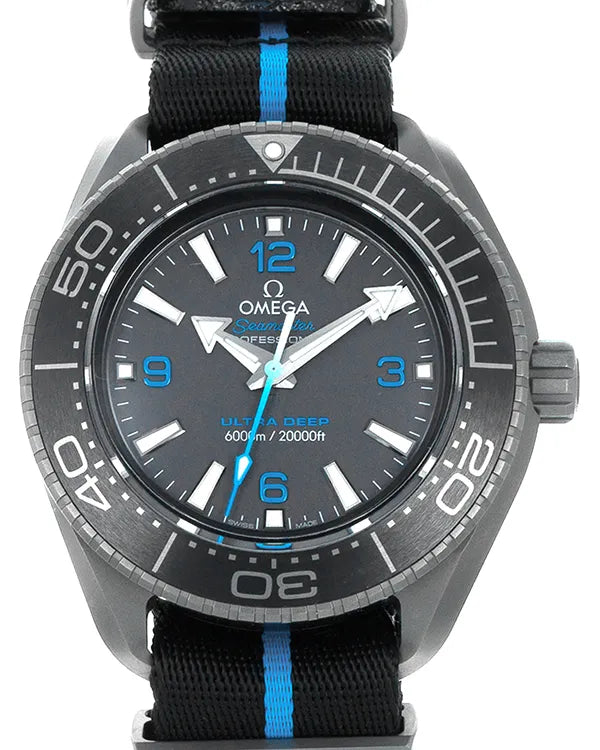 2022 Omega Seamaster Planet Ocean 600M 45.5MM Black Dial Textile Strap (215.92.46.21.01.001)