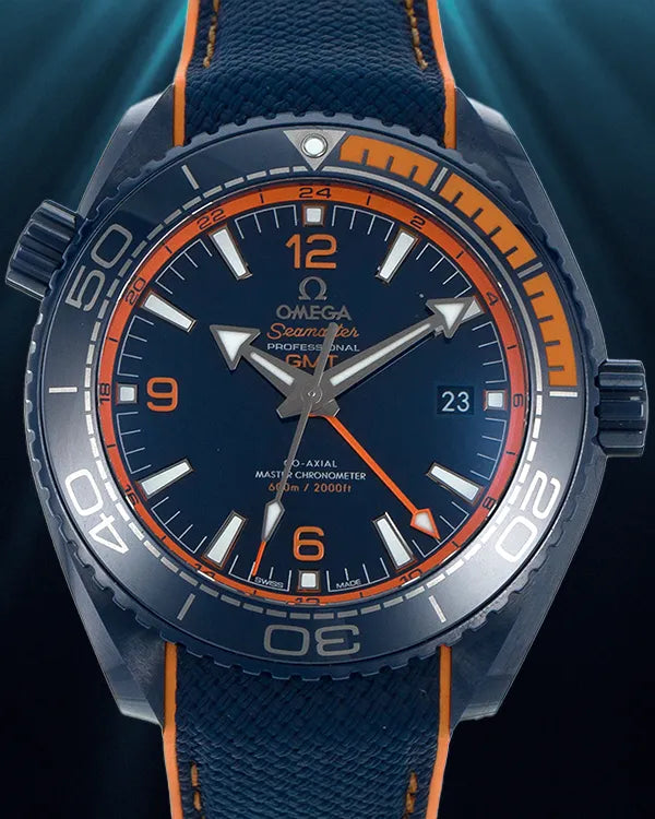 Omega Seamaster Planet Ocean "Big Blue" 45.5MM Blue Dial Leather Strap (215.92.46.22.03.001)