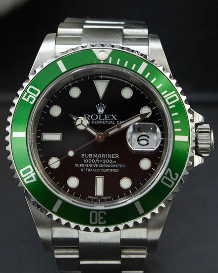 Rolex Submariner Date "Kermit" 40MM Black Dial Oyster Bracelet (16610LV)