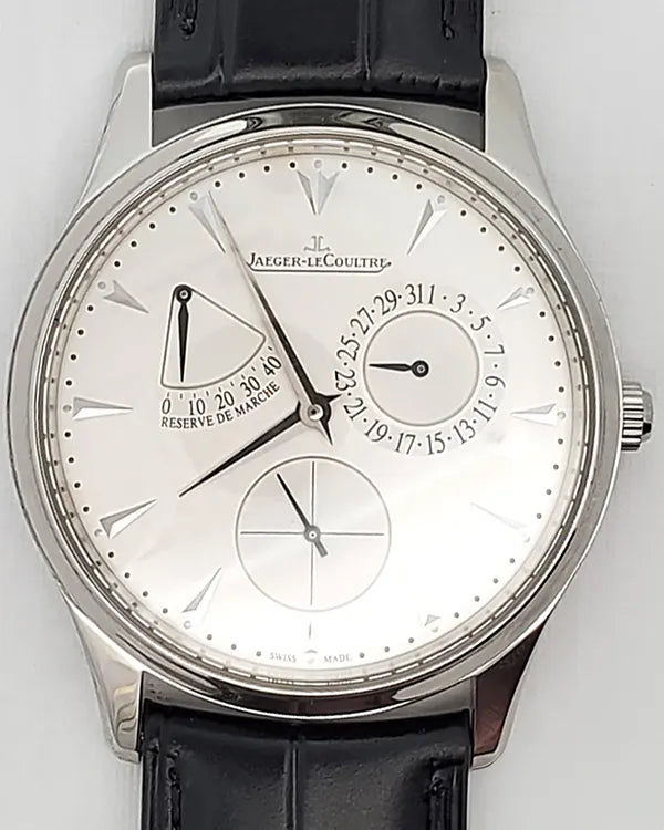 2015 Jaeger-LeCoultre Master Ultra Thin 39MM Silver Dial Leather Strap (Q1378420)