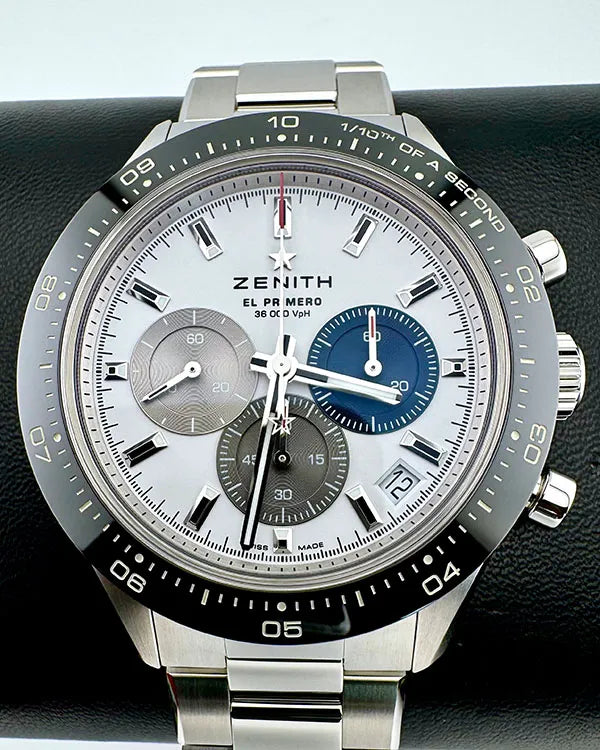 No Reserve - 2024 Zenith Chronomaster Sport 41MM White Dial Steel Bracelet (03.3100.3600/69.M3100)