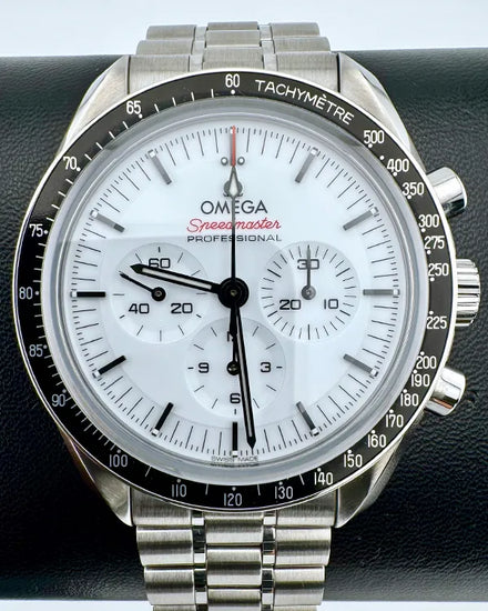No Reserve - 2024 Omega Speedmaster Professional Moonwatch 42MM White Dial Steel Bracelet (310.32.42.50.04.001)