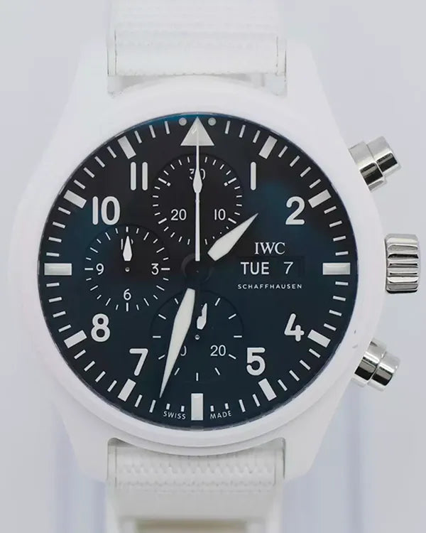 2023 IWC Schaffhausen Pilot Top Gun Edition “Lake Tahoe” 44.5MM Black Dial Rubber Strap (IW389105)