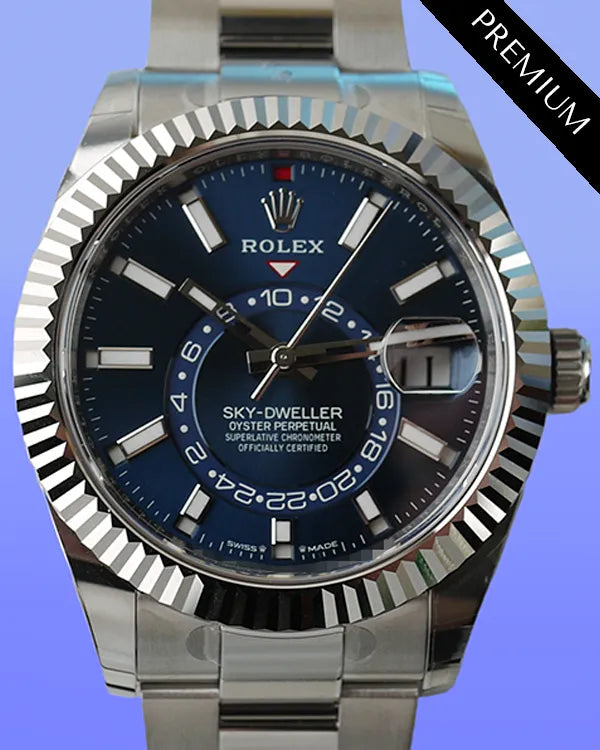 (HOLD)2024 Rolex Sky-Dweller 42MM Blue Dial Oyster Bracelet (336934)