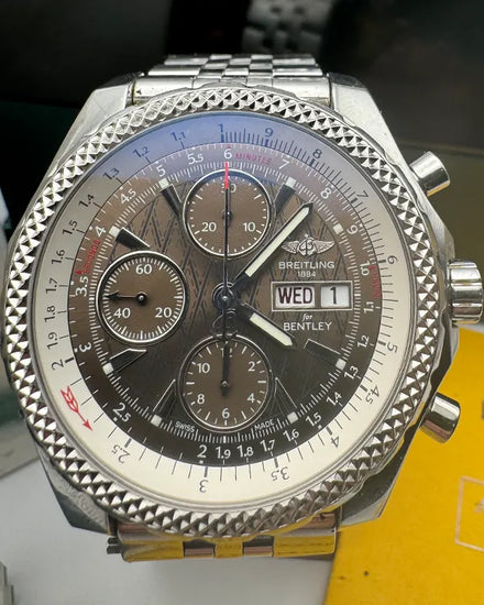 2011 Breitling Bentley GT S.E. 44.8MM Brown Dial Steel Bracelet (A1336212/Q570)