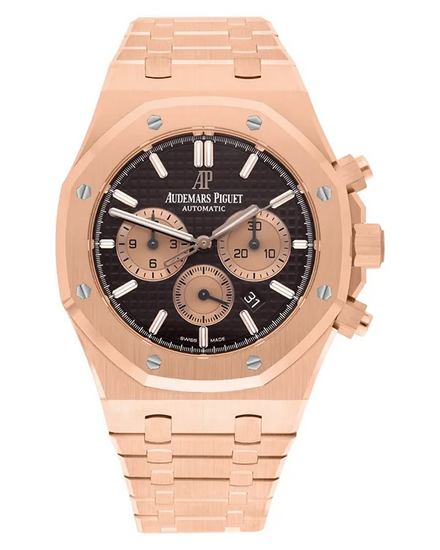 2021 Audemars Piguet Royal Oak Chronograph 41MM Chocolate Dial Rose Gold Bracelet (26331OR.OO.1220OR.02)