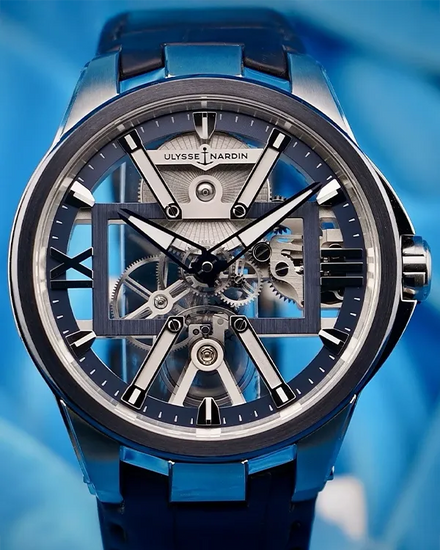2020 Ulysse Nardin Blast X 42MM Skeleton Dial Leather Strap (3713-260-3/03)