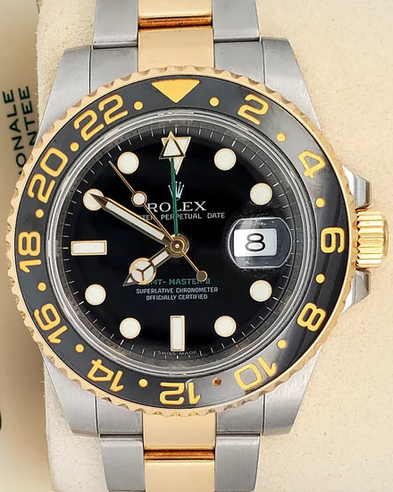 2006 Rolex GMT-Master II 40MM Black Dial Two-Tone Oyster Bracelet (116713LN)