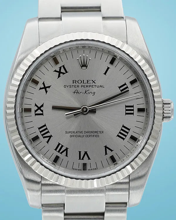 2007 Rolex Air-King 34MM Silver Dial Oyster Bracelet (114234)