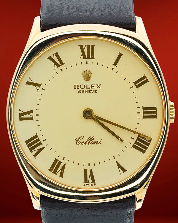 Rolex Cellini 31MM Champagne Dial Aftermarket Leather Strap (4133)