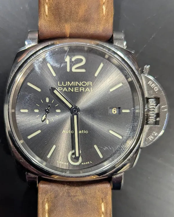 Panerai Luminor Due 42MM Grey Dial Leather Strap (PAM00904)