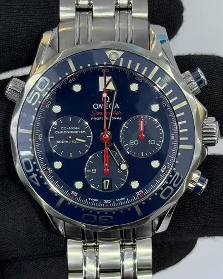 Omega Seamaster Diver 300M 44MM Blue Dial Steel Bracelet (212.30.44.50.03.001)