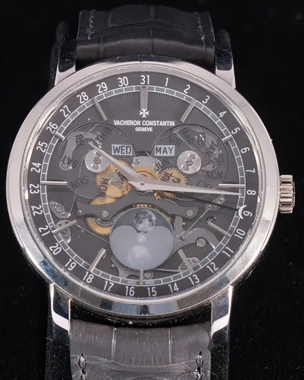 2023 Vacheron Constantin Traditionnelle 41MM Skeleton Dial Leather Strap (4020T/000G-B655)