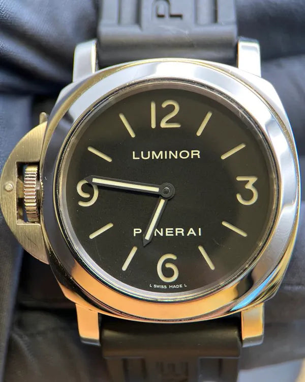 2007 Panerai Luminor Base L.E. 44MM Black Dial Rubber Strap (PAM00219)