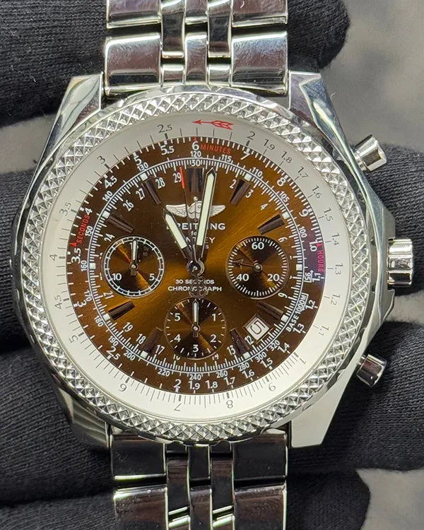 Breitling Bentley Motors 48MM Bronze Dial Steel Bracelet (A2536212/Q502)