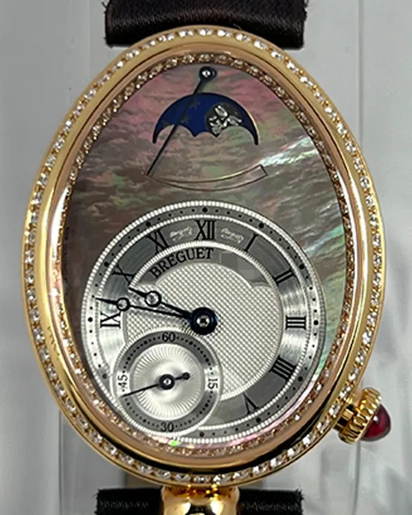 2025 Breguet Reine De Naples 36.5MM Mother of Pearl Dial Leather/Textile Strap (8908BR5T864D00D)
