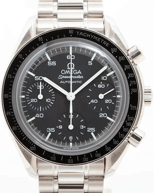 Omega Speedmaster Reduced 39MM Black Dial Steel Bracelet (3510.5)