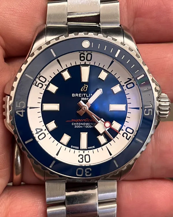 Breitling Superocean 46MM Blue Dial Oyster Bracelet (A17378)