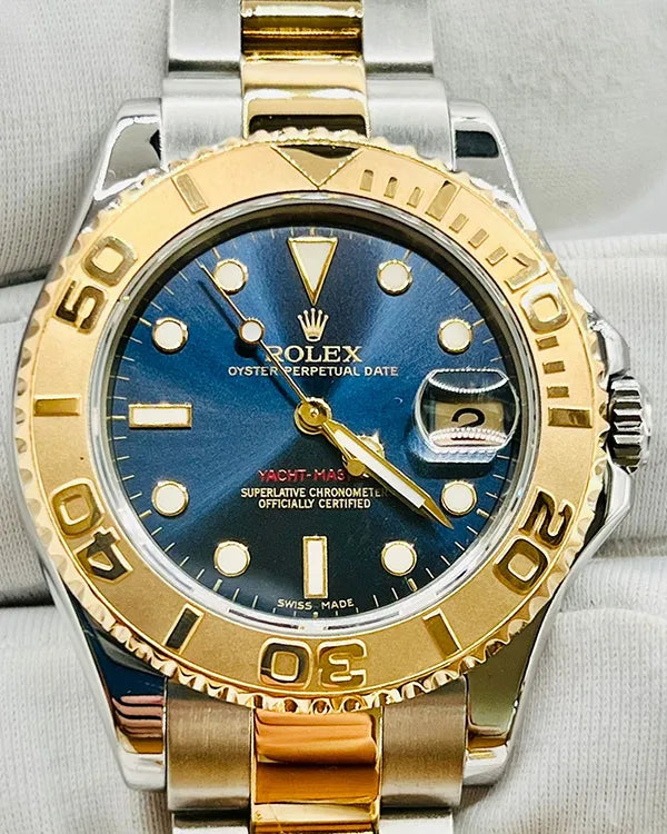Rolex Yacht-Master 35MM Blue Dial Two-Tone Oyster Bracelet (168623)