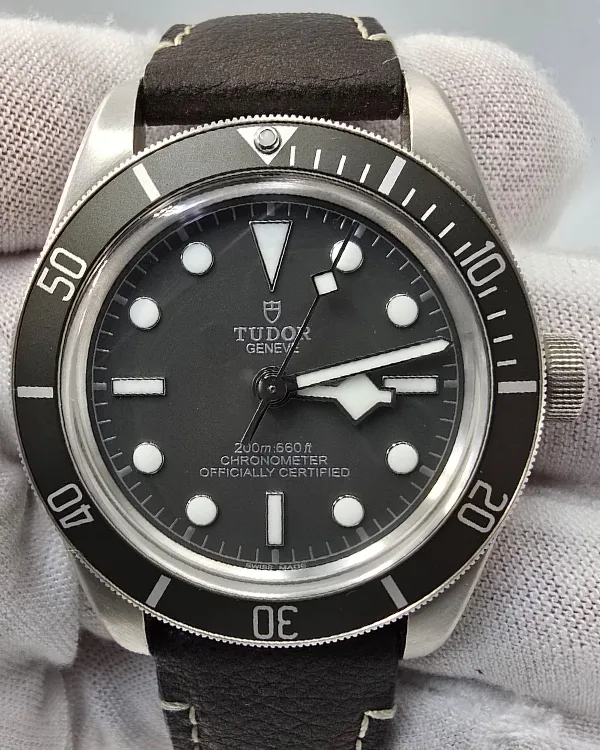 2024 Tudor Black Bay 39MM Grey Dial Leather Bracelet (M79010SG-0001)